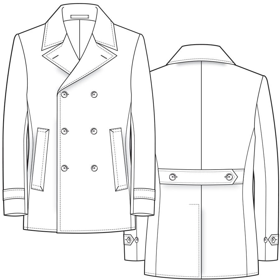 Описание мужского пальто