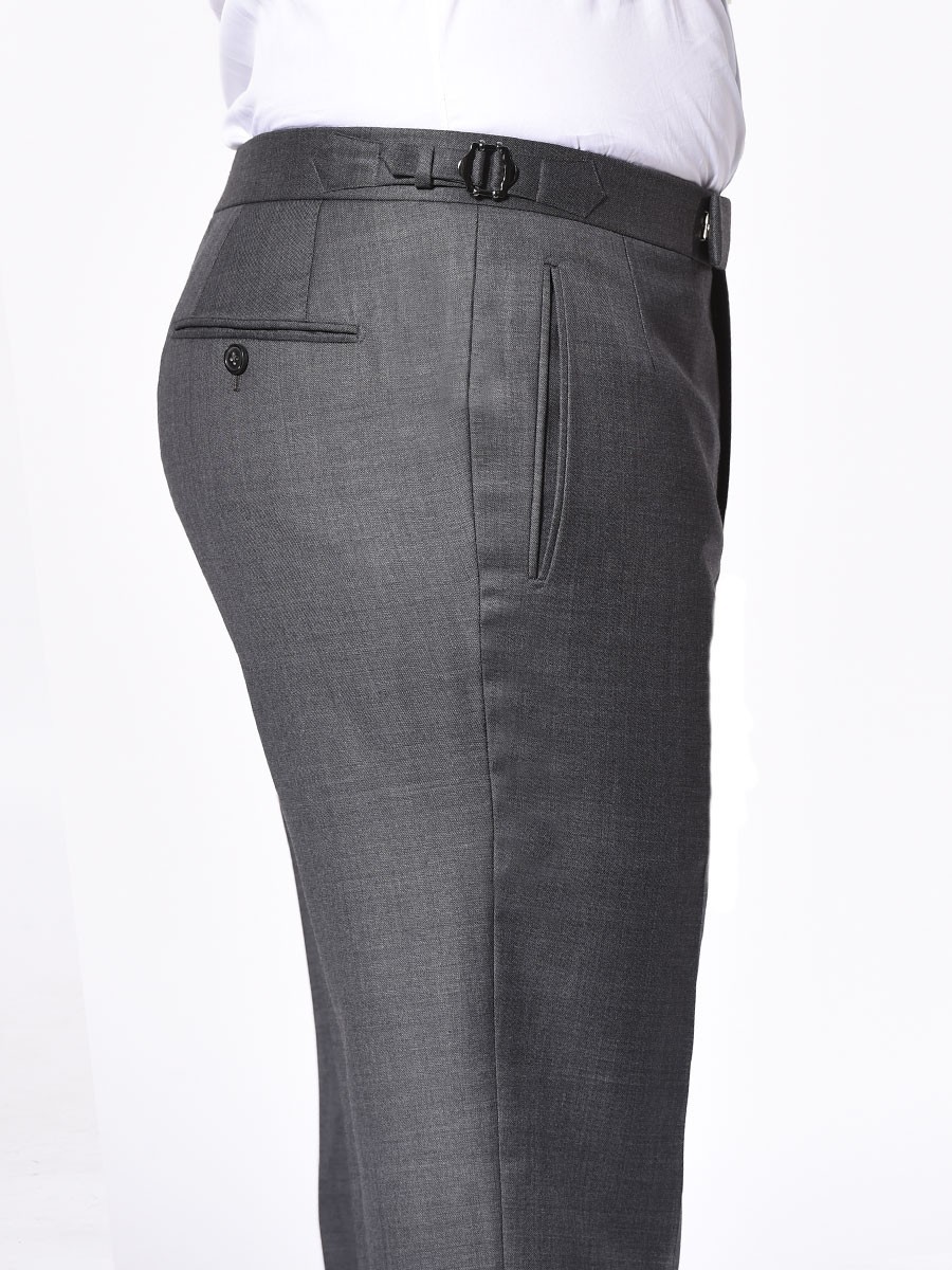 Charcoal Birdseye Classic Bespoke Trouser