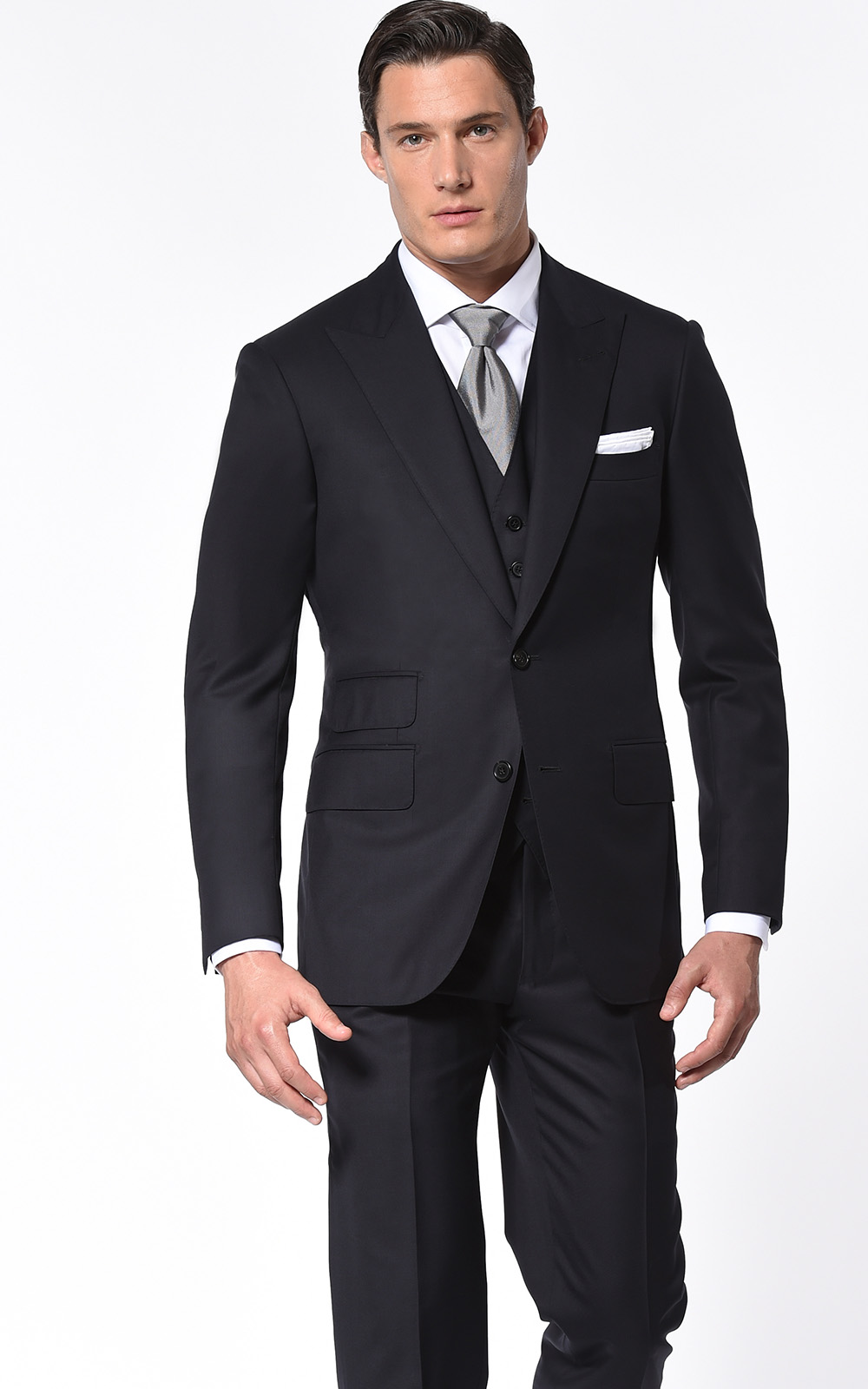 Next Mens Suits Navy Blue - Navy check suit with waistcoat | Checkered ...