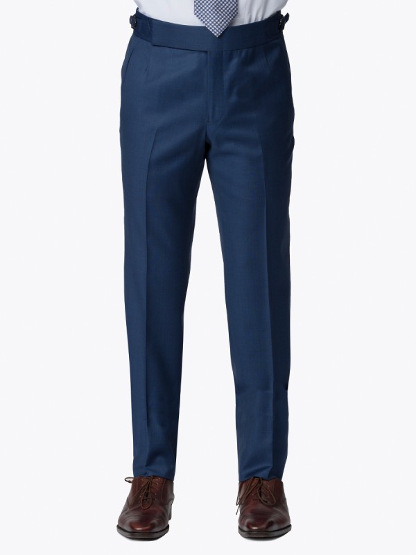 Buy Mens Navy Micro Check Suit Trouser Tailorman Custom Made Ready To  Wear Trousers