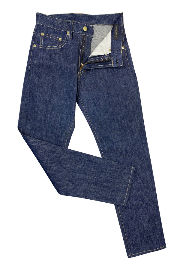 navy blue stretch jeans