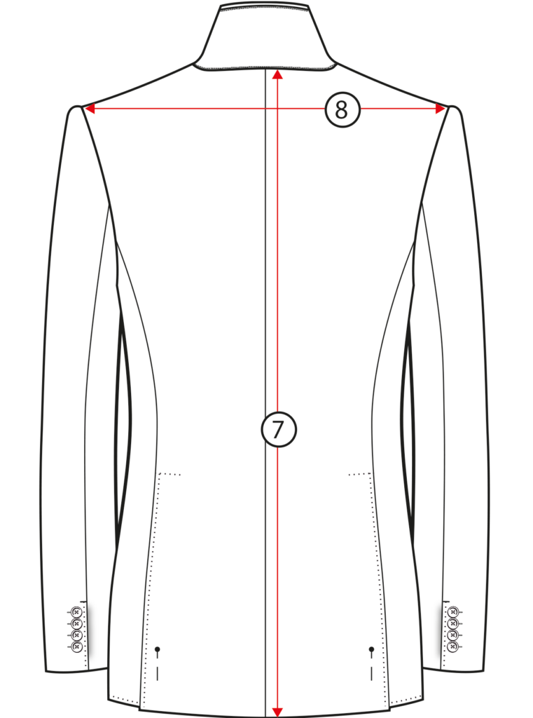 size chart jkt back