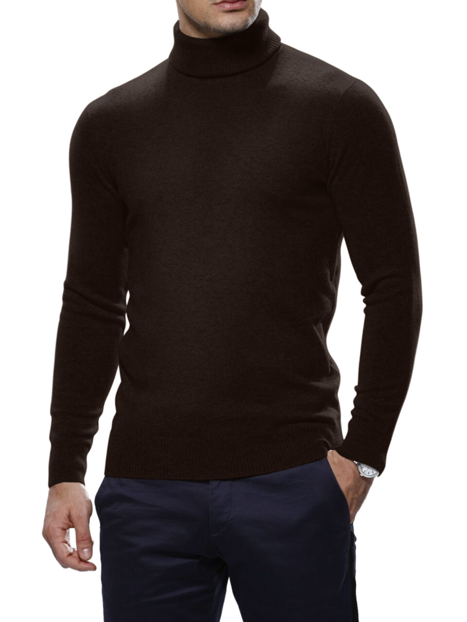 Chocolate Cashmere Turtle Neck Sweater Michael Andrews Bespoke New York s Most Trusted Custom Tailor Since 2006