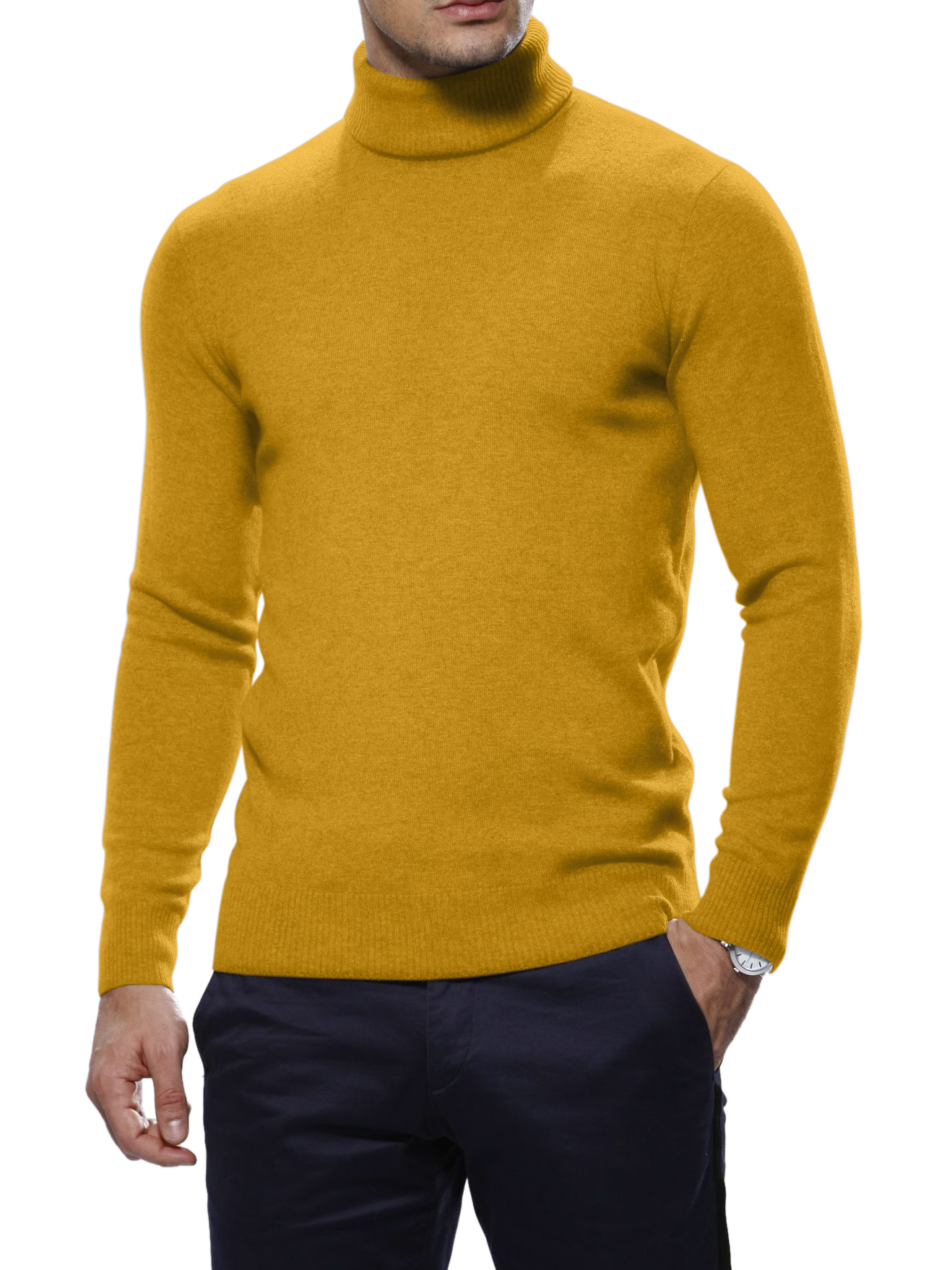 Gold Merino Wool Turtle Neck Sweater Michael Andrews Bespoke New York s Most Trusted Custom Tailor Since 2006