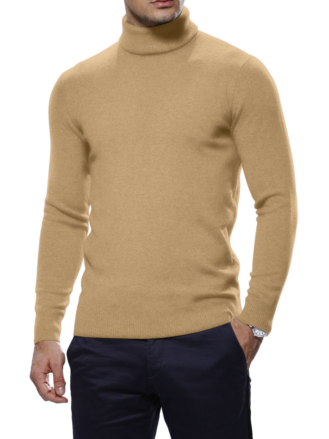 Light Camel Merino Wool Turtle Neck Sweater Michael Andrews Bespoke New York s Most Trusted Custom Tailor Since 2006