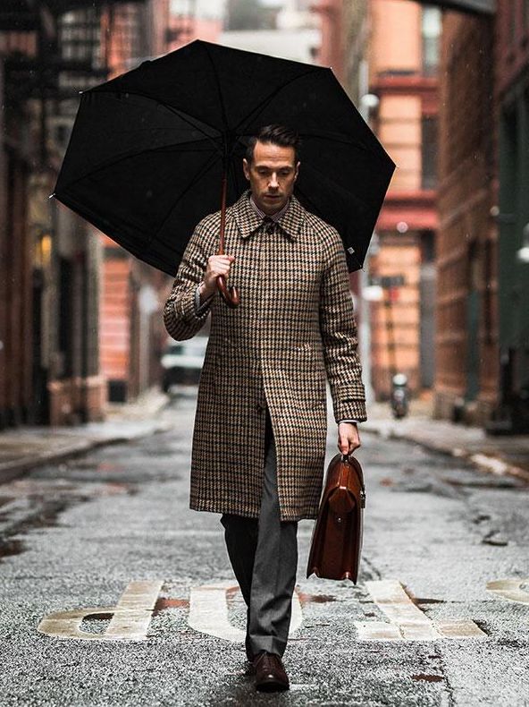 Houndstooth Balmacaan Coat | Michael Andrews Bespoke, New York's Most  Trusted Custom Tailor Since 2006