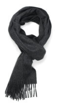 Hematite Grey Classic Cashmere Scarf