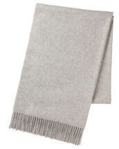 Silver Plain Cashmere Stole