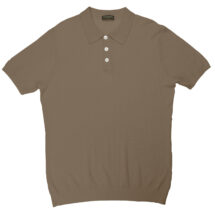 Mink Silk Cashmere Link Stitch Polo