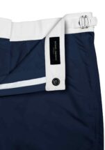 Navy Blue Swim Shorts w White Waistband