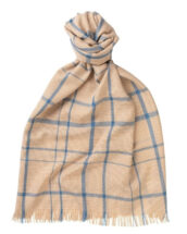 Camel Lightweight Merino Semi-Plain Scarf