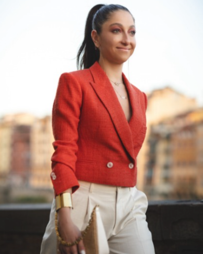 Ari Rosmarin Red Jacket Pitti