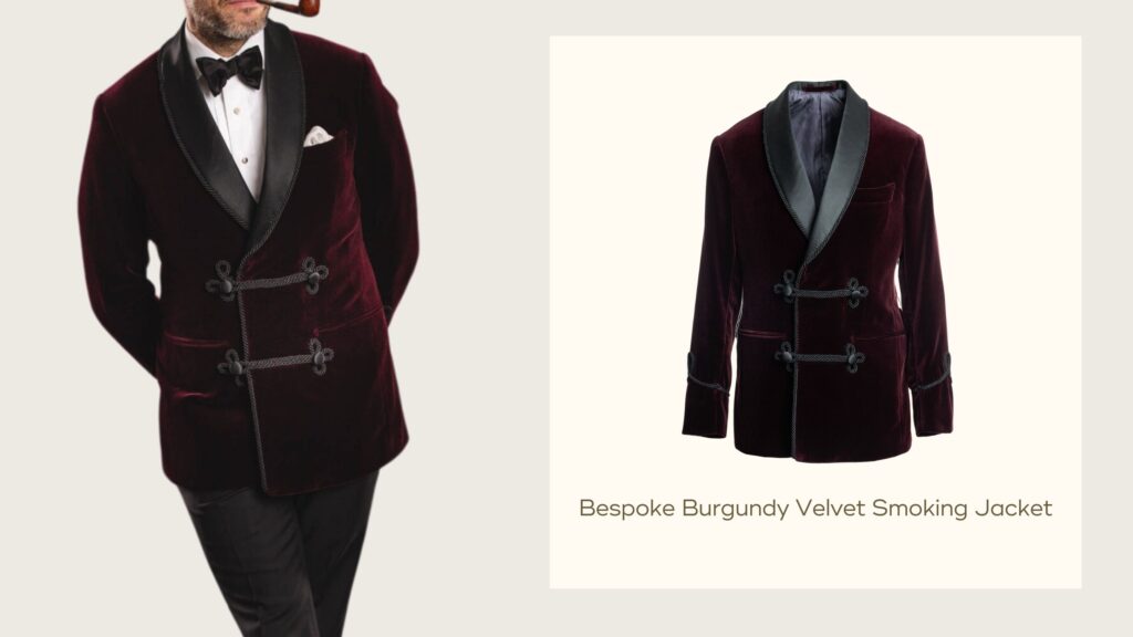 Burgundy Smoking Jacket