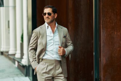 Michael Andrews Tan Solaro Suit