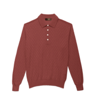 Conch Silk Cashmere Honeycomb Polo