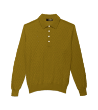 Korma Silk Cashmere Honeycomb Polo